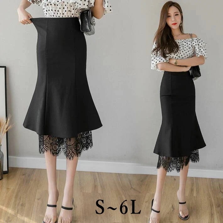 【20点セット】【送料無料】スカート　レース タイトスカート　レーススカート　ペンシルスカート レース　花柄 ミディア丈　ミドル丈 ひざ丈 ハイウエスト大きいサイズ　カジュアル　お洒落　デート　オフィ