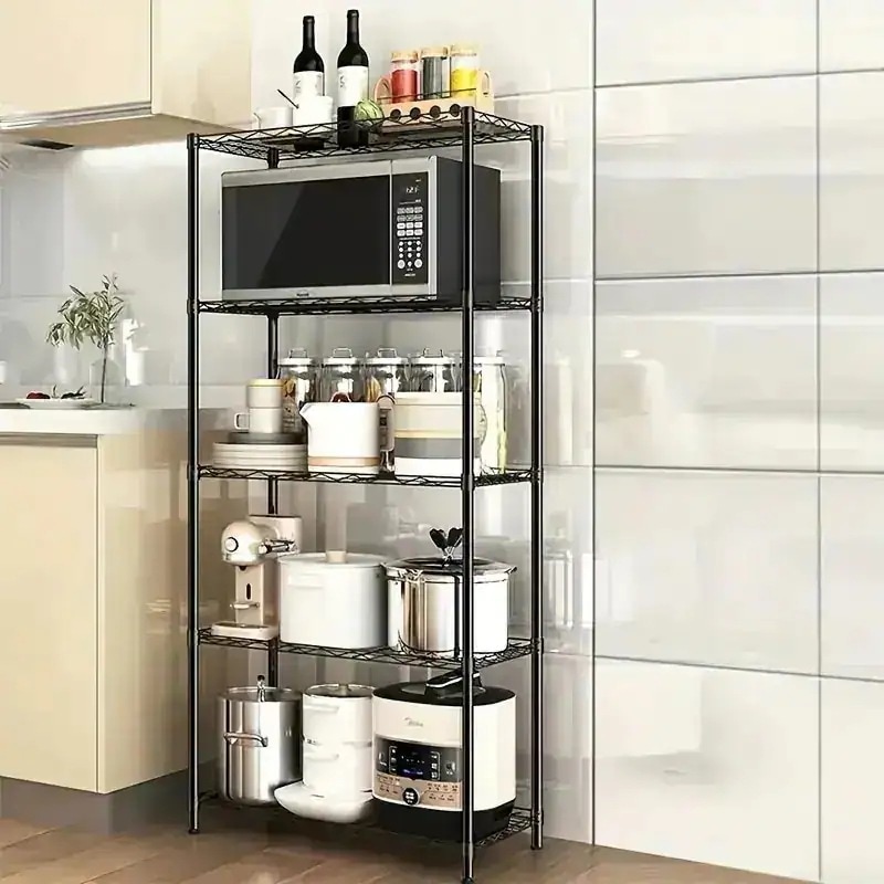 【新品特价】フロアスタンディング収納棚345層メタル収納ラック高さ調節可能なバルコニー用花ポットホルダー鉢植え収納ラック寝室リビングバス書斎用雑貨収納ラック家庭の整理整頓用品