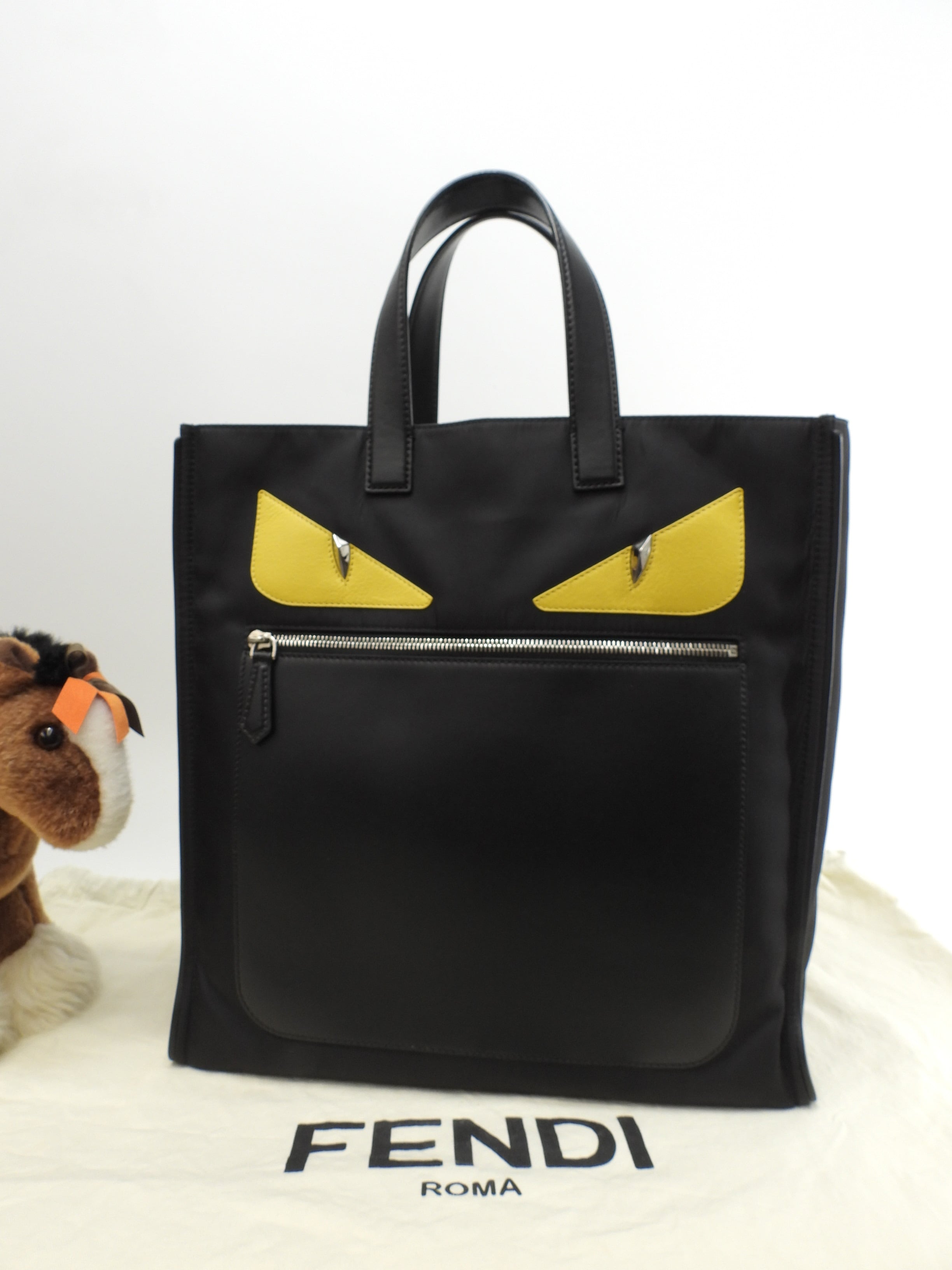 トートバッグ バッグバグズ ナイロン黒 ハンドバッグ モンスター@ 22