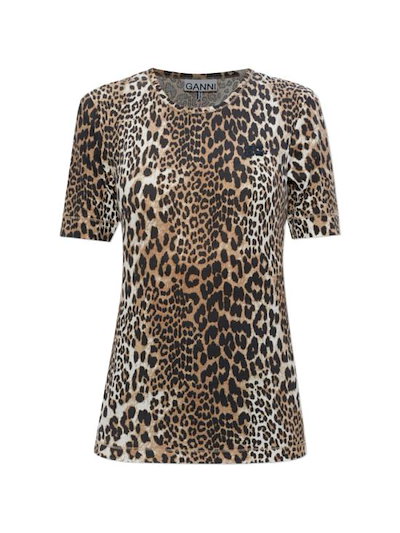 GANNI Women Tops A1050177 943 LEOPARD PRINT 15,765円