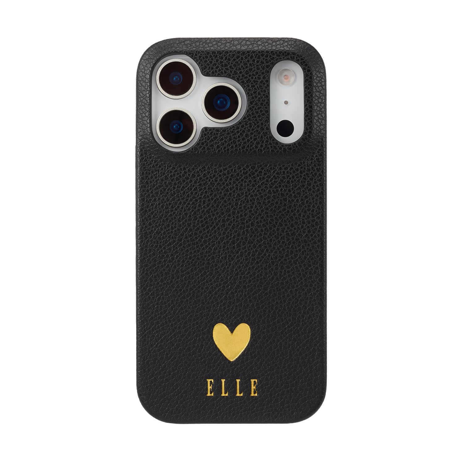 [ELLE] iPhone 17 Pro用 スマホケース 背面型 Slim Wrap Case 正規品 エル (Black)