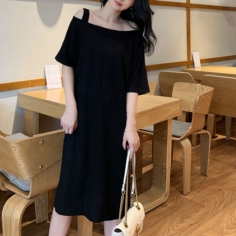 ワンピース ミディアム丈ワンピース フレアワンピース 5分袖 サイドスリット オフショルダー フレア ミディアム丈 かわいい 大人可愛い きれいめ シンプル 上品 おしゃれ 大人女子 レトロ こなれ感