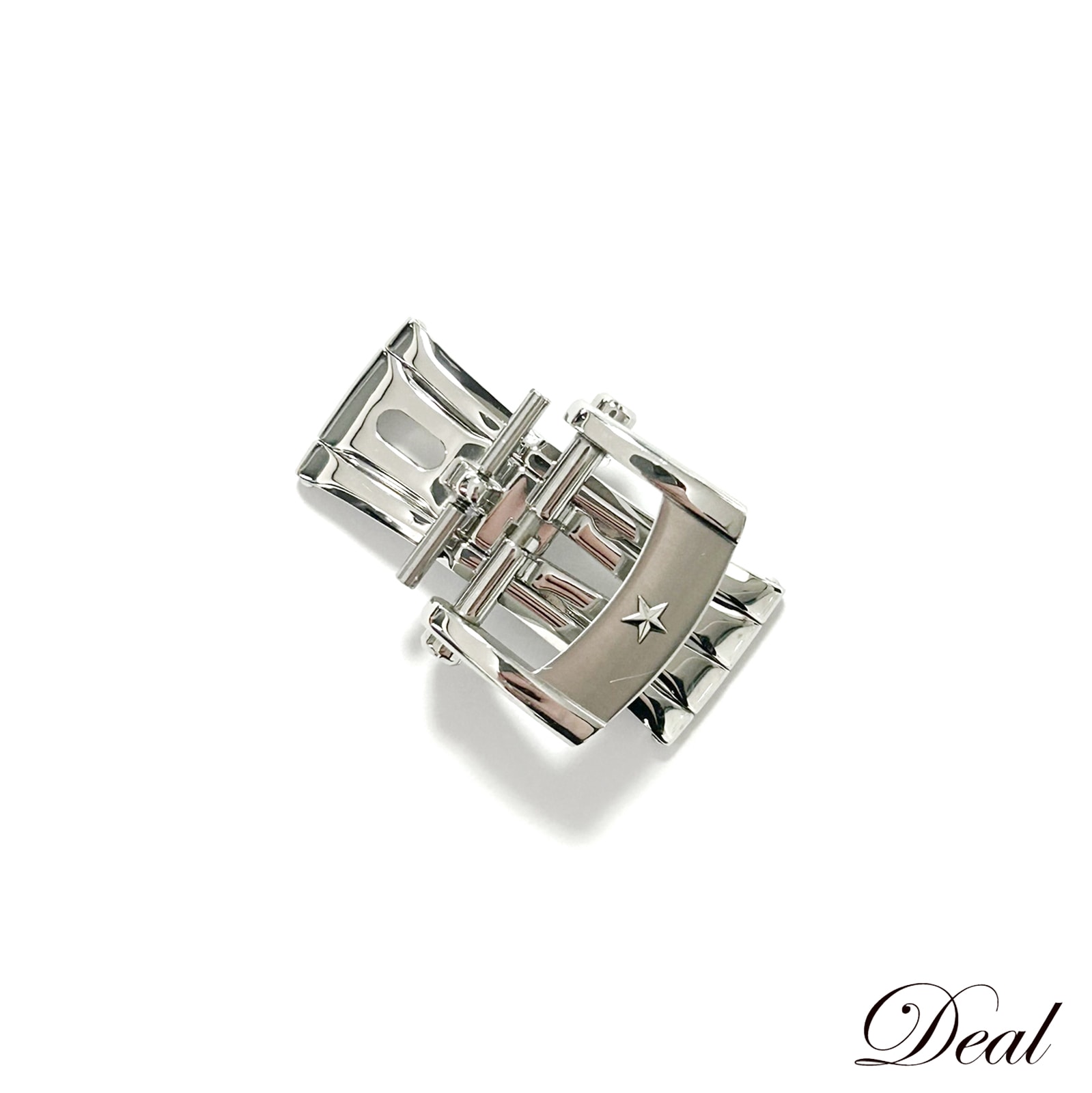 美品 ゼニス 純正 Dバックル 16mm シルバー メンズ 時計バックル