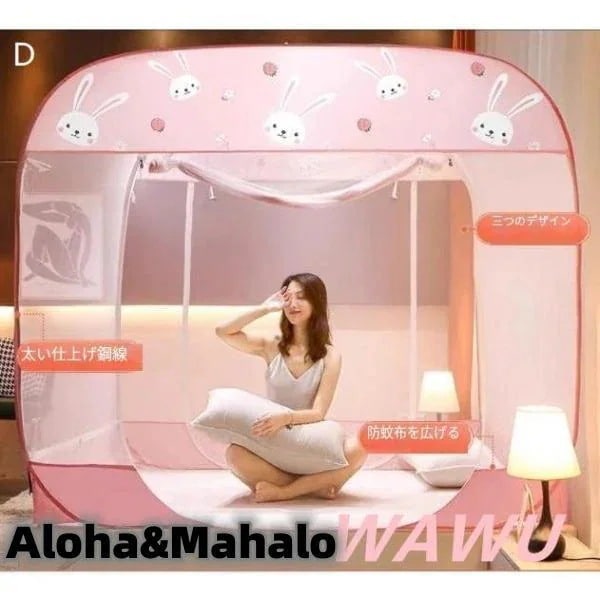 送料無料New type追加！モンゴルテント 蚊帳 ワンタッチ 蚊帳テント 虫除け 三つドア 底付き ポップアップ 折り畳み式 安眠 子供 赤ちゃん 5サイズ キャンプ かや 収納便利