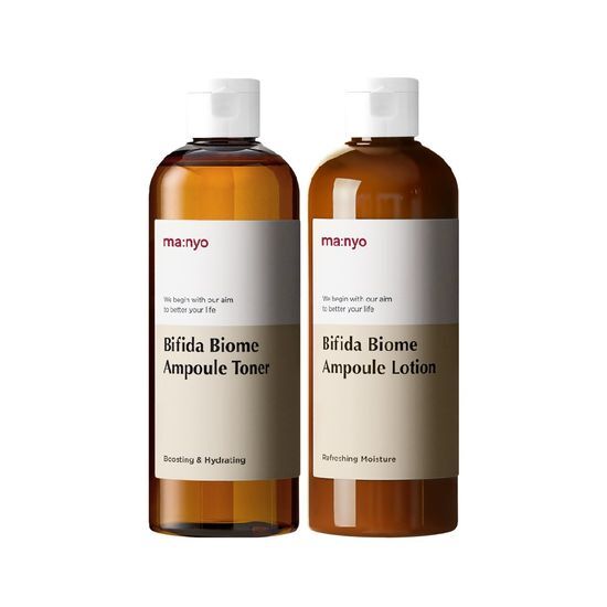 [化粧水&乳液] 魔女工場 ビフィダバイオーム アンプル化粧水 300ml + ビフィダアンプル乳液 300ml セット