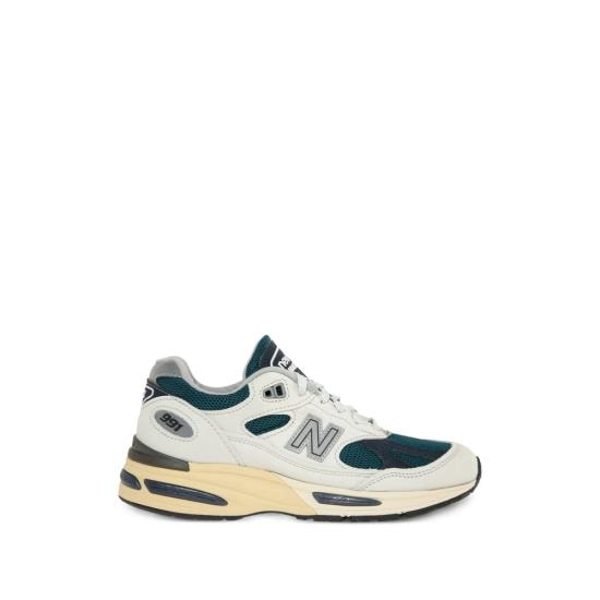 NEW BALANCE Men Sneakers U991TO2 WHITE GREEN