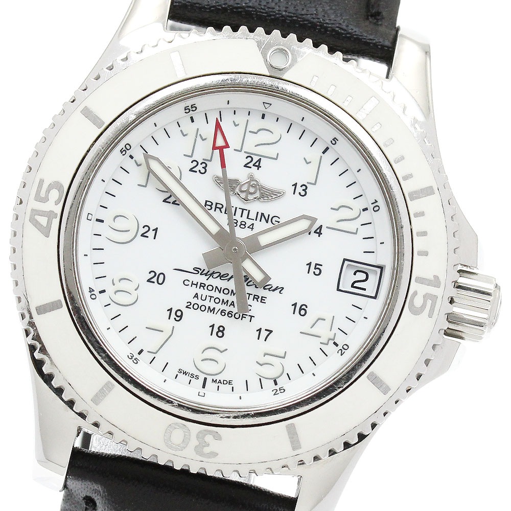 ブライトリング BREITLING A17312 スーパーオーシャンII 36 デイト 自動巻き レディース _912348【中古】