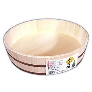 (6個セット) 寿司桶 飯台 2升 45cm 大きいサイズ 日本製 木製 手巻き寿司 ちらし寿司 盛り付け用 店舗 飲食店 寿司店 宴会