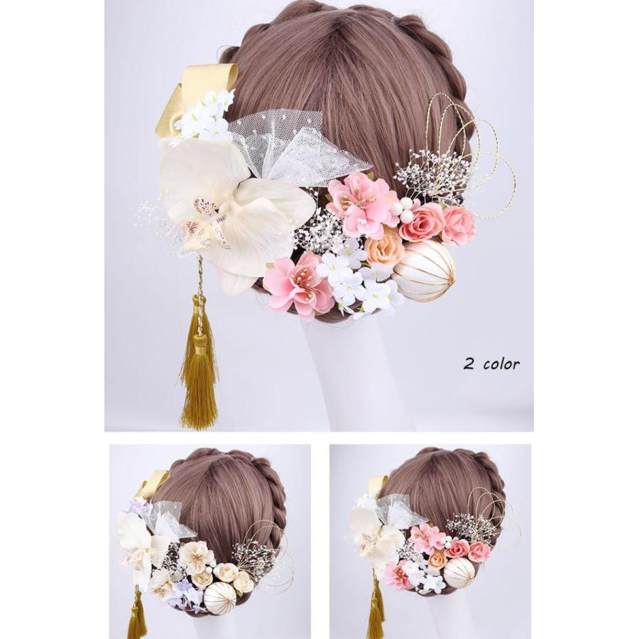 （新作&即納）髪飾り 成人式 花 ドライフラワー 振袖 18点セット2色七五三 着物 和装 卒業式 結婚式 浴衣 着物 髪 飾り 髪留め 可愛い 家族で ドレス 和装 造花20%OFF 5,496円