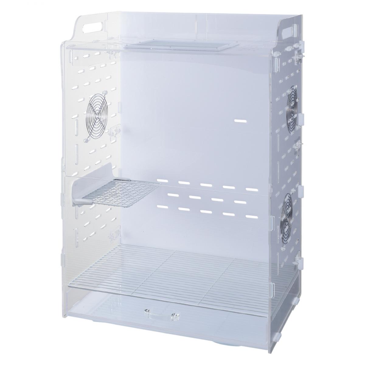 【2F】 【在庫有・即納】GEX(ジェックス) アクリルルーム3 500High 小動物用 フクロモモンガ デグー ケージ クリア コード穴付 ベビー アクリルケージ