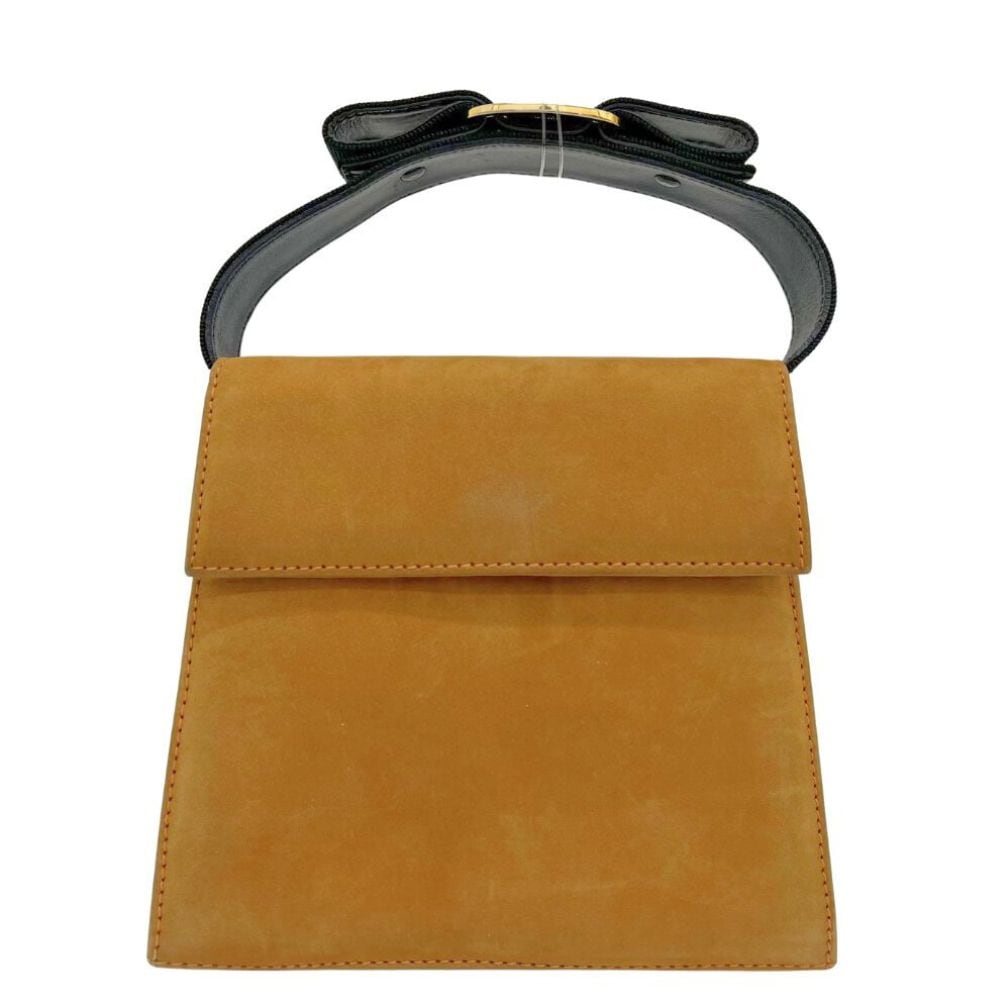 Salvatore Ferragamo サルヴァトーレフェラガモ ヴァラ BC213104 ハンドバッグ スウェード レディース 中古品 Aランク