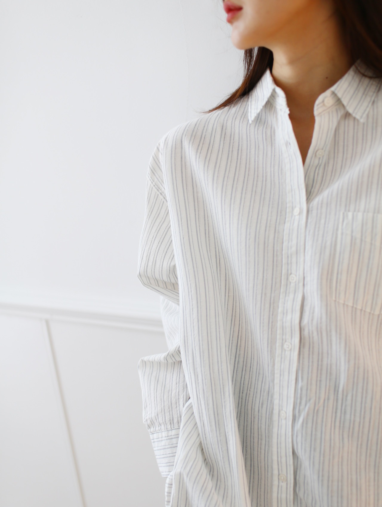 ローモノストライプシャツ 7,232円