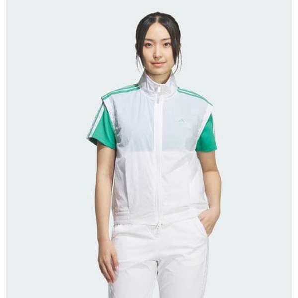 26SS 女性ベスト 3ストライプ ウーブンベスト KD7203