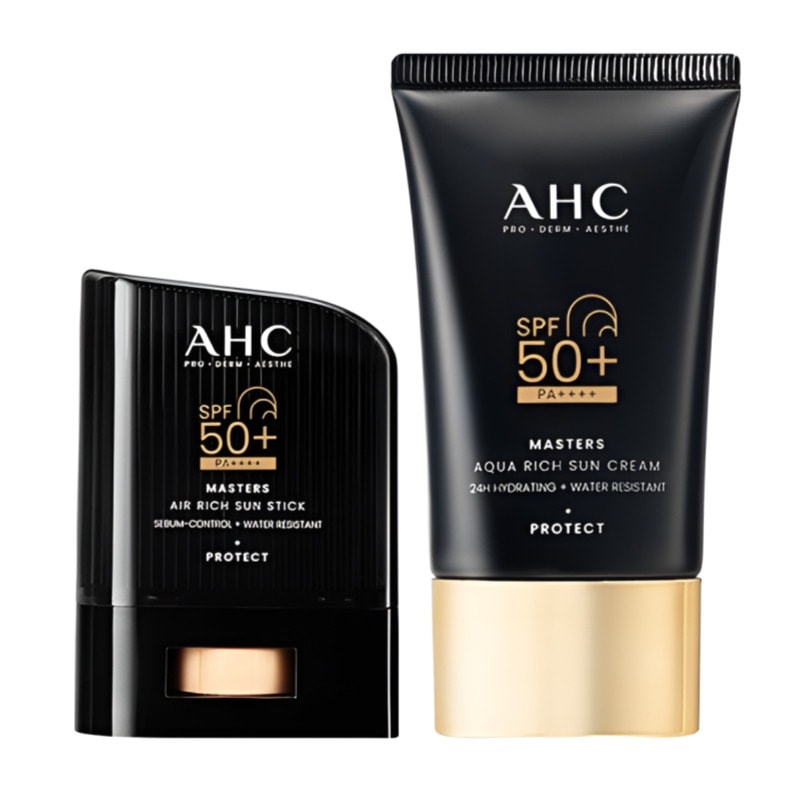 [SHINee テミンpick]マスターズエアリッチサンスティック 14g アクアリッチサンクリーム 50g/SPF50+/日焼け止め/韓国コスメ/スキンケア/ノーセバム