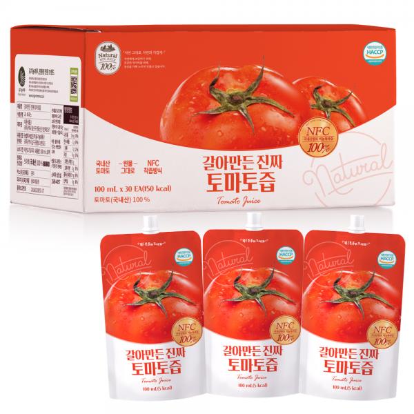 オーガニックマルをすりおろして作った本物のトマト汁 유기농마루 갈아만든 진짜 토마토즙