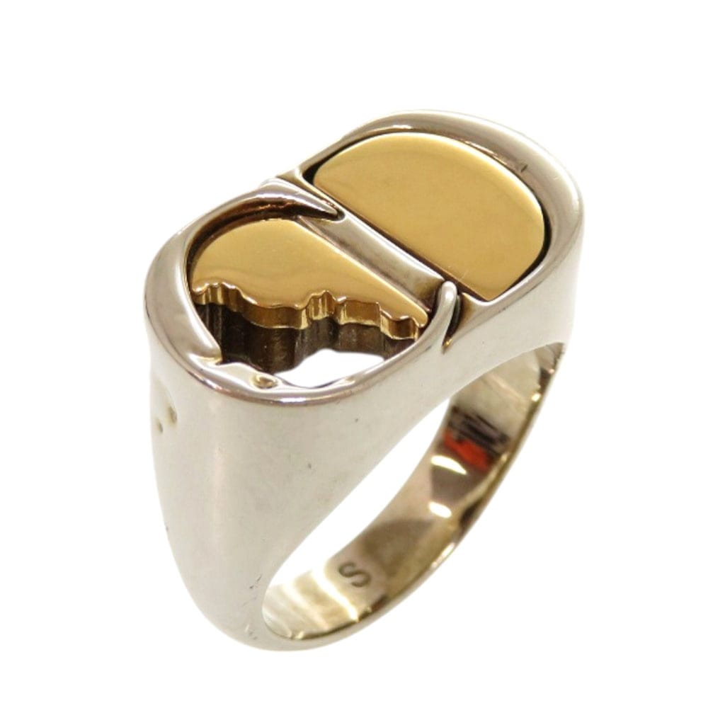 美品 クリスチャンディオール CDロゴ リング・指輪 メタル 約17号 シルバー 1159【中古】Christian Dior メンズ 55,000円