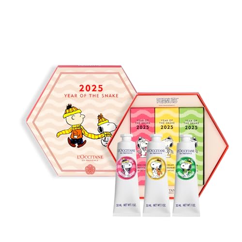 SNOOPY 2025 NEWYEAR シア ハンドトリオ （ハンドクリーム3本セット）プレゼント ギフト 女性 男性 人気 お年賀 正月 土産 新年 スヌーピー