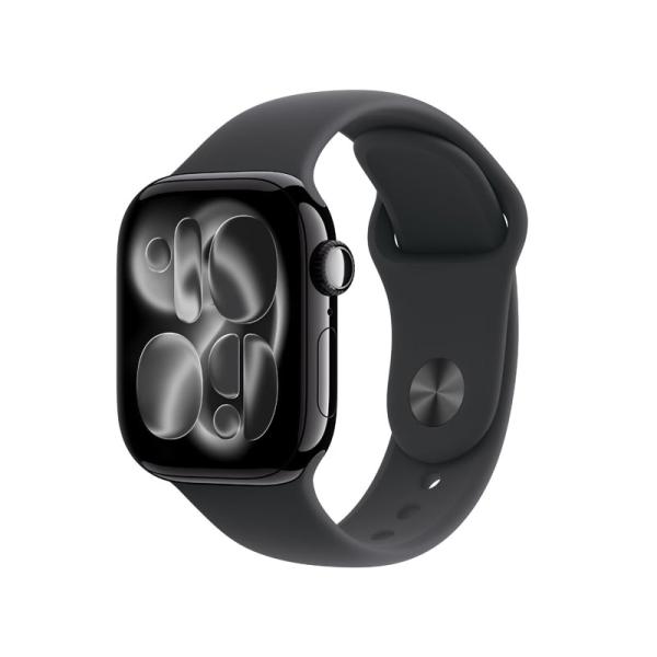 【新品未開封】 Apple Watch Series 11 GPSモデル 42mm MEQT4J/A ジェットブラック-S/M 4549995623345