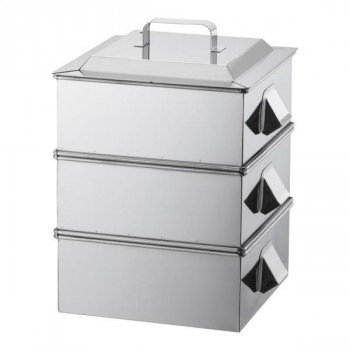 遠藤商事　SA21-0業務用角蒸器　2段　30cm　AMS65030