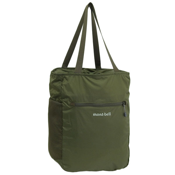 モンベル バッグ メンズ レディース トートバッグ ナイロン ダークグリーン ポケッタブル ライトトート S 1123972KHGN mont-bell A4対応 5,790円