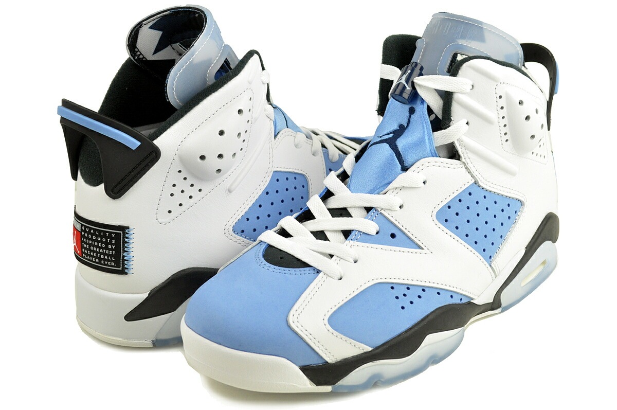 エアジョーダン 6 レトロ ノースカロライナ ユニバーシティブルー ホワイト ct8529-410