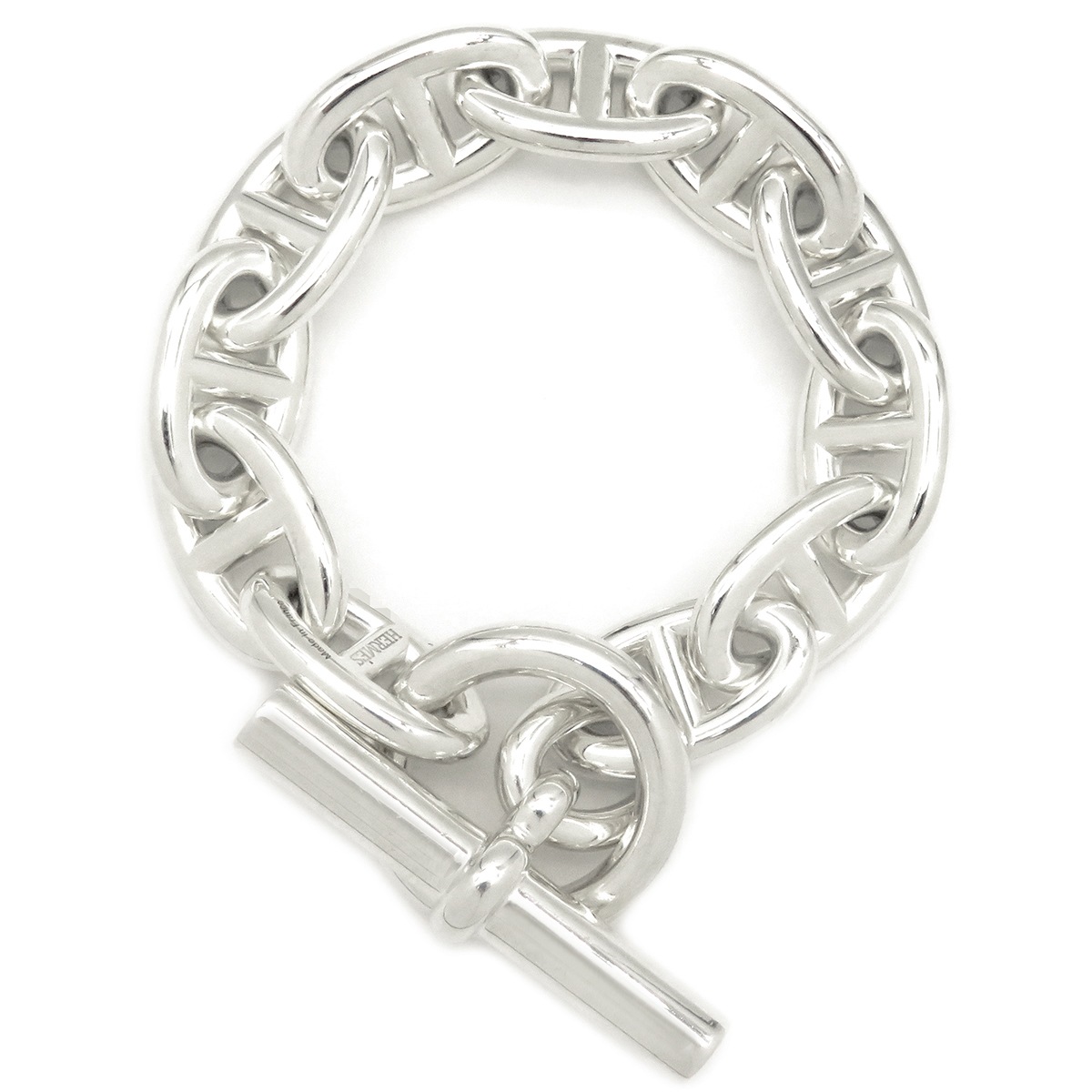 エルメス HERMES ブレスレット シェーヌダンクル TGM シルバー925 シルバー 11コマ スターリングシルバー SV925 【中古】 164,800円