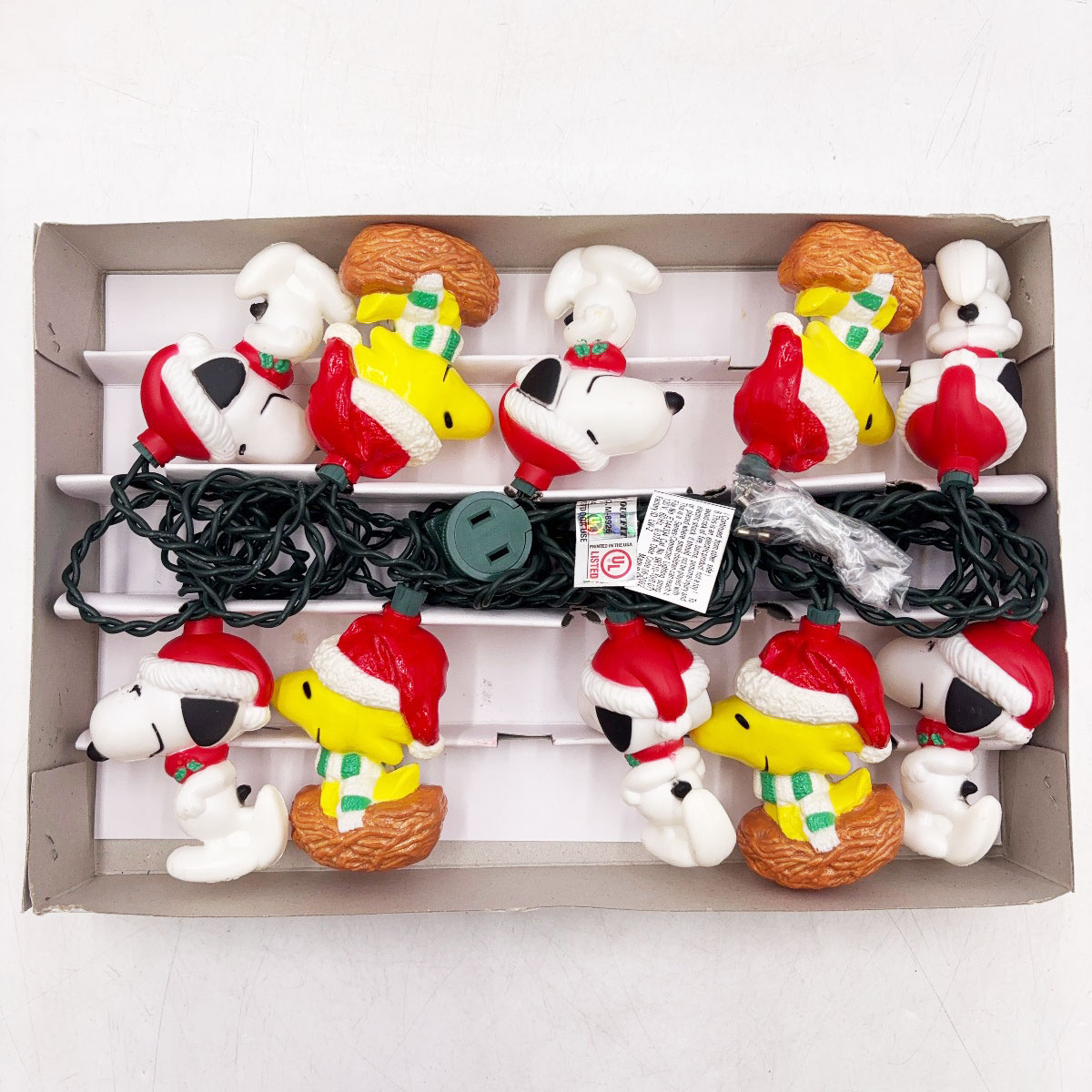 【中古】[未使用保管品] KURTS ADLER スヌーピー ウッドストック クリスマス デコレーションライトセット サンタ PE0052 PEANUTS ピーナッツ