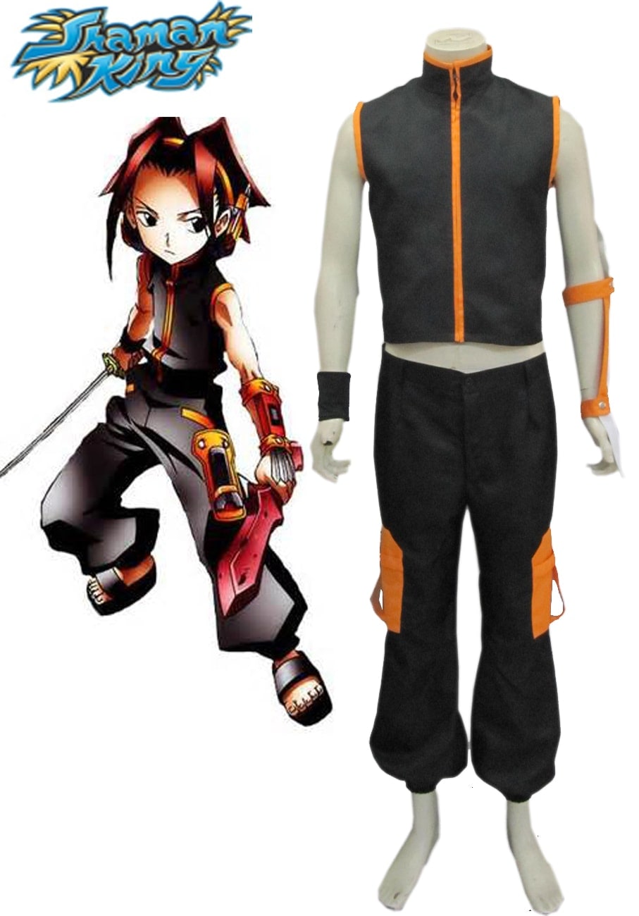 シャーマンキング 麻倉葉 戦闘服 コスプレ衣装　cosplay コスチュームコスチューム一式