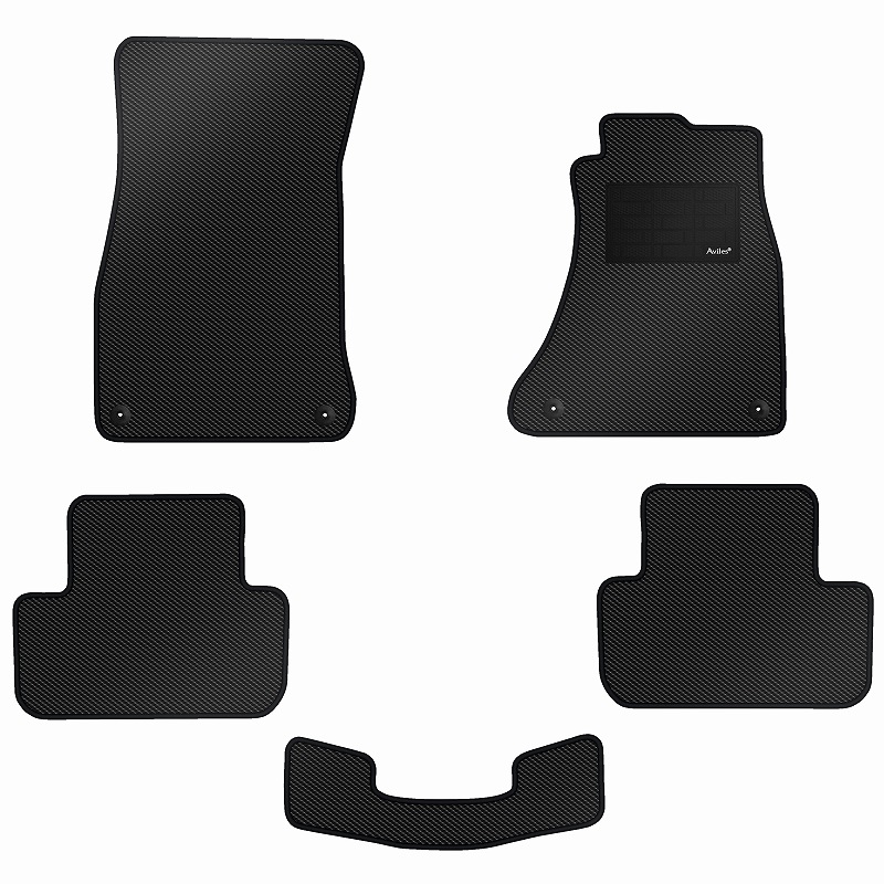 [防水マット]アウディ A4(B8) 8KC系 フロアマット [カーボン柄]
