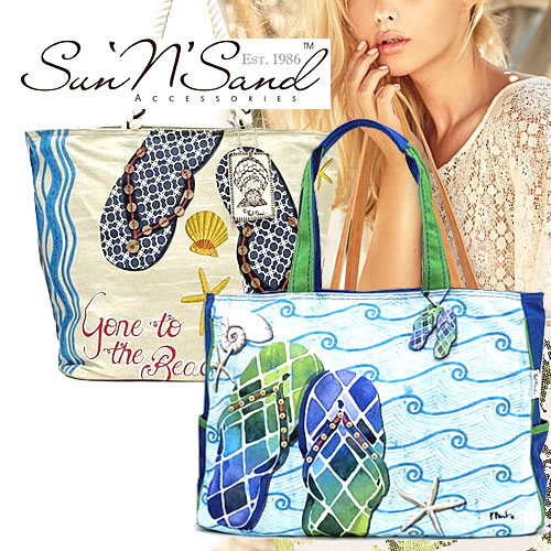 Sun ’n’ Sandサンアンドサンド サンダル ビーズ デザイン ビーチバッグ 特集選べる4タイプ