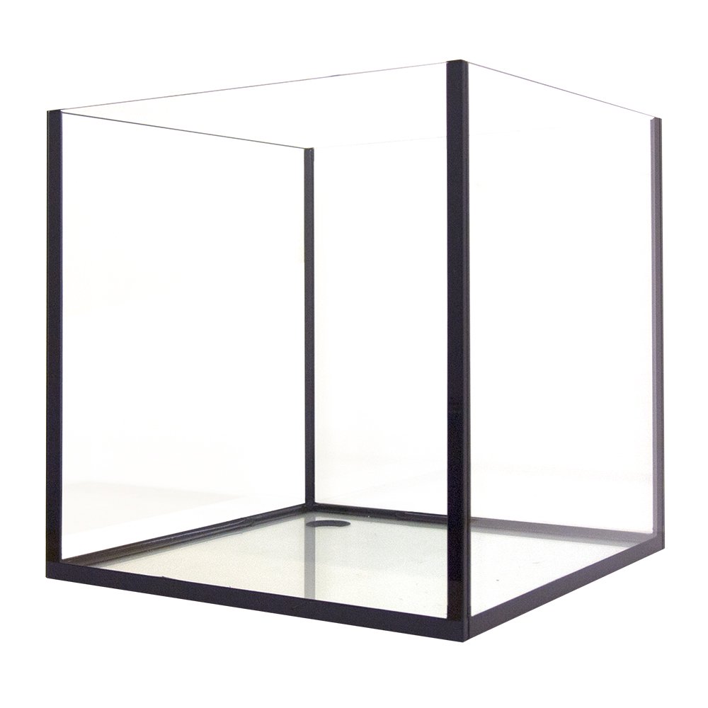 オーバーフロー水槽　フレームレスタンク　幅４５X奥行き４５X高さ５０ｃｍ　穴有　４５ｃｍ水槽　フランジ付き　ガラス水槽　１８０サイズ　ＣＲＣ10―11―05―60―00