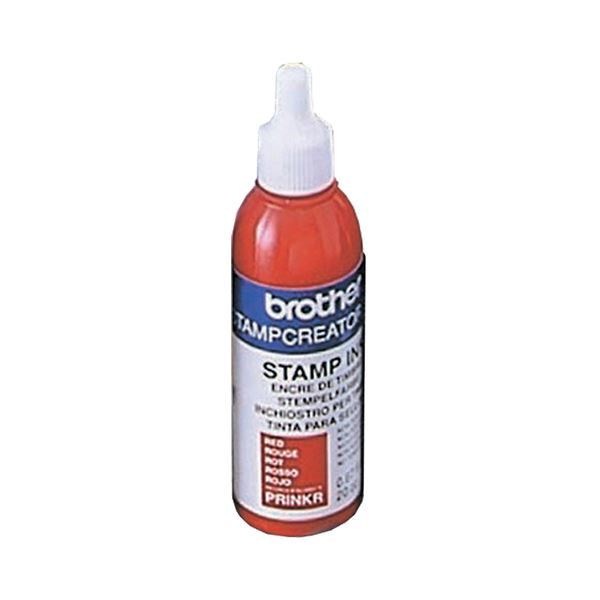 （まとめ）ブラザー BROTHER スタンプ用補充インク 赤 20cc PRINKR 1本 [x5]