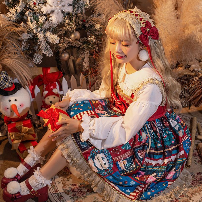 桜姫lolitaオリジナル購入クリスマス新年モデルloスカートロリータワンピース秋冬