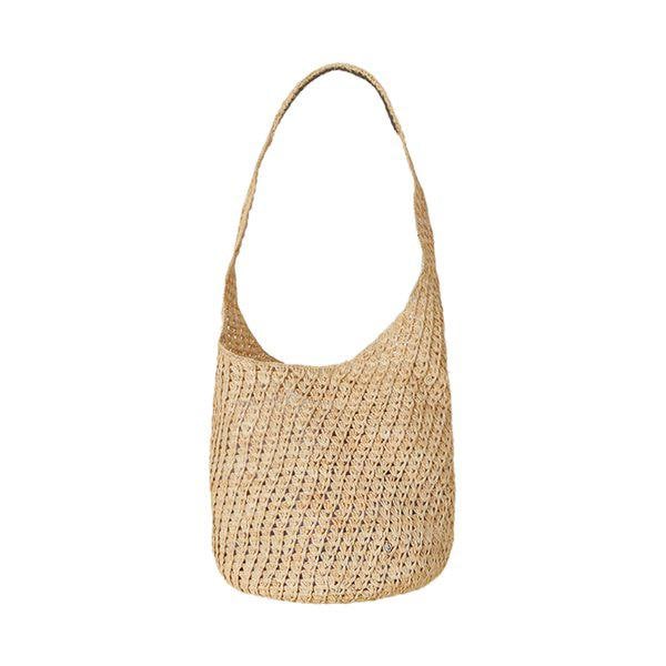 26SS 女性 ラニ ラフィア クロシェ ショルダーバッグ ナチュラル BAG52240 NATURAL