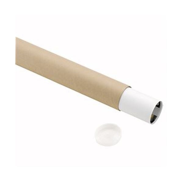（まとめ）TANOSEE 製図用紙管（ポリ蓋付き） A2（550mm） 1箱（9本） [x5セット]