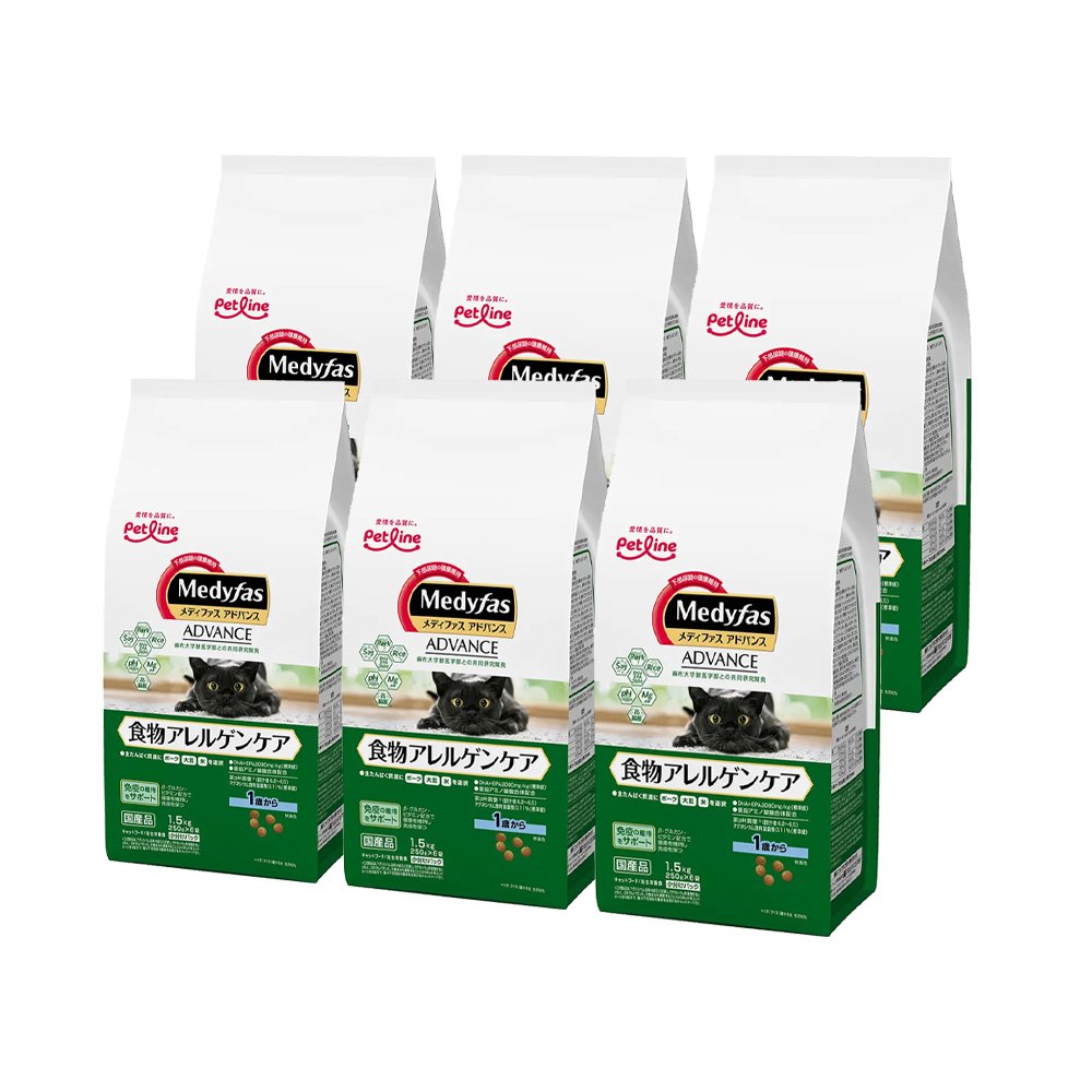 メディファス　アドバンス　食物アレルゲンケア　１歳から　１．５ｋｇX６　猫　キャットフード　ＣＲＣ35―15―72―10―00 7,179円
