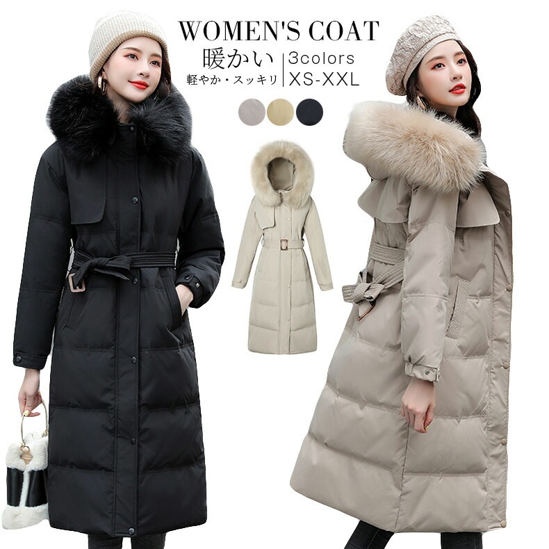 レディース 中綿 ジャケット 冬 コート アウター ベンチコート ロング モッズコート 厚手 あったか 秋冬 中綿コート きれいめ ベルト付き中綿ダウン風ロ Aライン