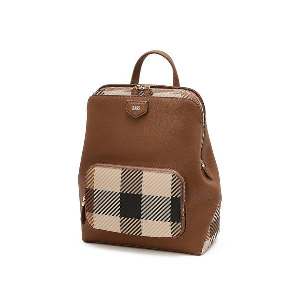 [26SS] [グレート・ハウスチェックPVC] ブラウン グレート・ハウスチェック バックパック DCBA6E680W2