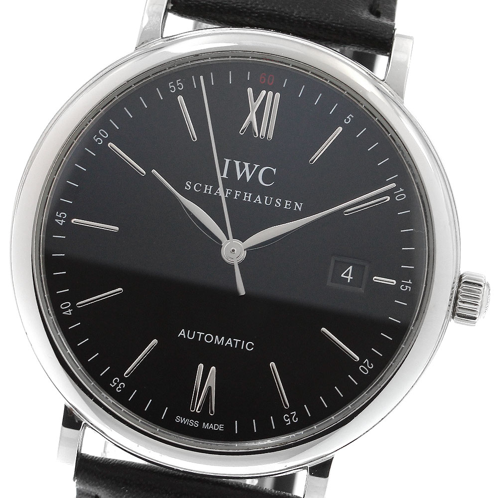 IWC SCHAFFHAUSEN IW356502 ポートフィノ デイト 自動巻き メンズ 良品 _904694【中古】