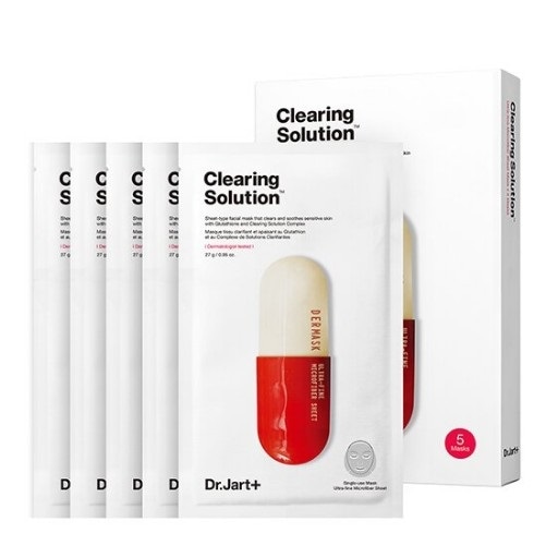 ザマスク マイクロジェット クリア ソリューション マスク 10枚 (鎮静/弾力/保湿/栄養供給/活力/光彩/しわ防止)