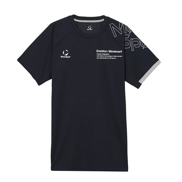 DESCENTE デサント ムーブスポーツ 石川祐希着用 半袖 バレーボール プラシャツ 吸汗速乾 トレーニング メンズ レディース ユニセックス SV6FHT01U NV00