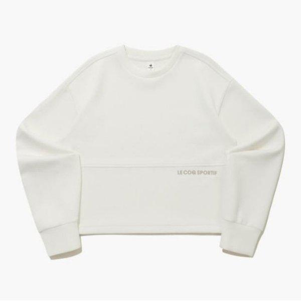 長袖Tシャツ JQS QQ122LFS11-IVY ウィメンズ クッション地 スウェットシャツ / IVORY