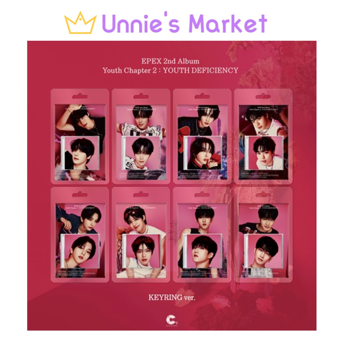 [SET] EPEX - Youth Chapter 2_YOUTH DEFICIENCY Keyring Album