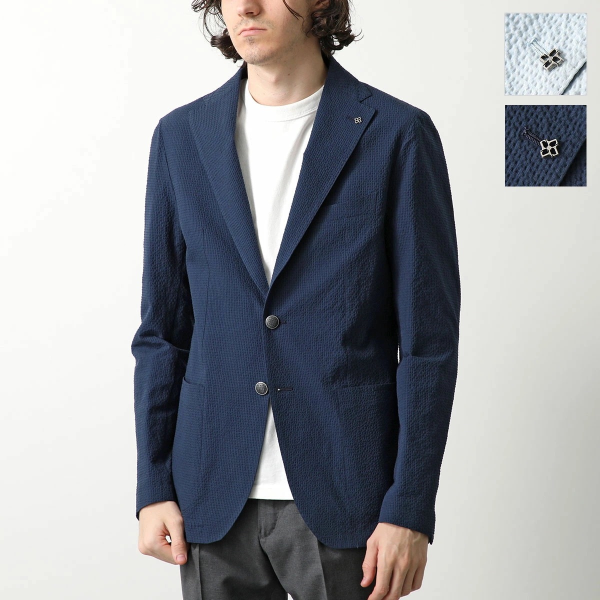 TAGLIATORE タリアトーレ ジャケット G-DAKAR22K 770125 ダカール メンズ テーラードジャケット シングル 2B サイドベント 無地 シアサッカー カラー2色