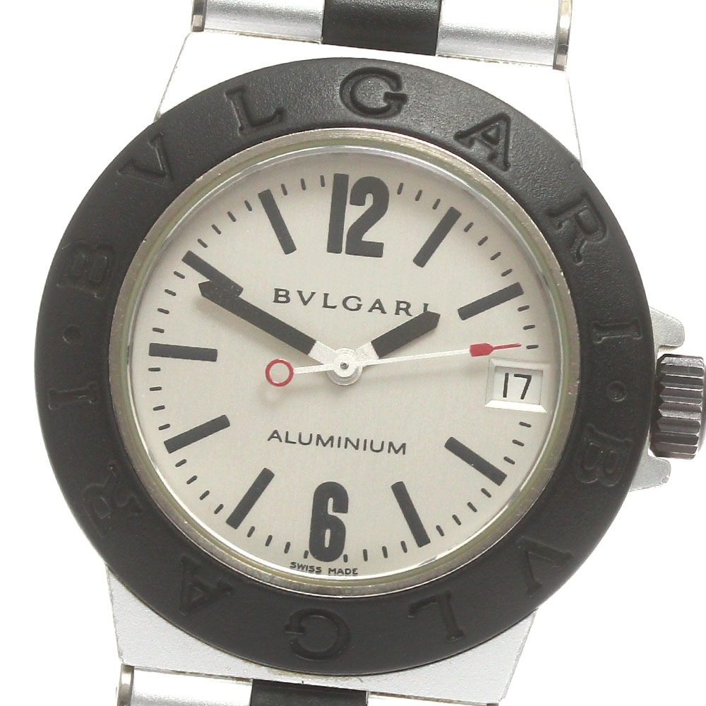 ブルガリ BVLGARI AL32TA アルミニウム デイト クォーツ ボーイズ _883272【中古】