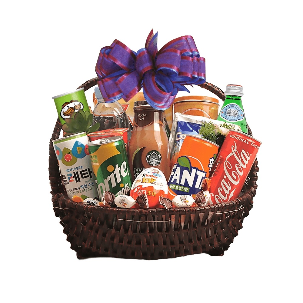 涼しい夏のためのドリンクバスケットギフトセット B16