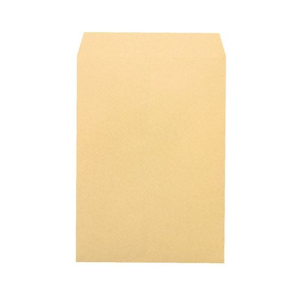 （まとめ） ピース R40再生紙クラフト封筒 角2 85g／m2 業務用パック 681-80 1箱（500枚） 2セット