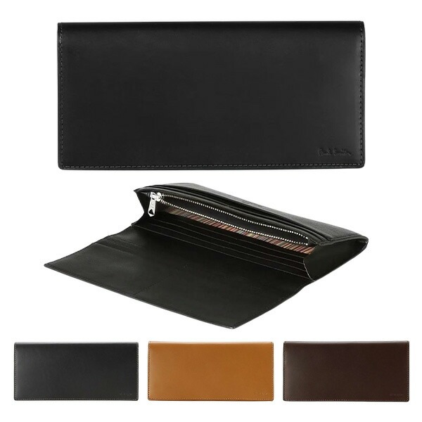 ラッピング無料 財布 かぶせ長財布 メンズ ベジタンストライプトリム 紙袋 BOX付 873918 P634 BPS634 28,535円