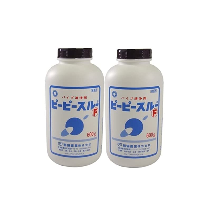 ピーピースルーＦ ２本セット（配管洗浄剤強力パイプクリーナー）［600ｇ２本］