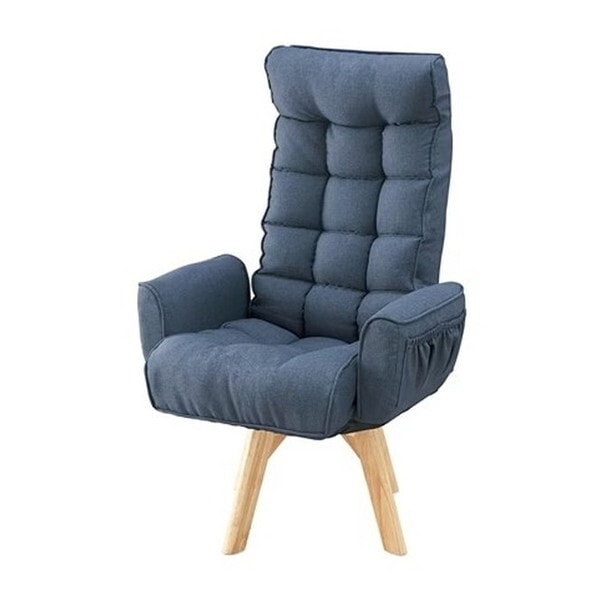 FACN-KHBブルー [回転ファブリックチェア ハイバック] メーカー直送 9,778円